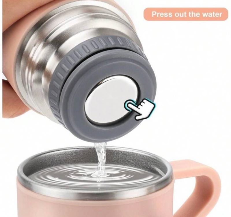 Stainless Steel Thermo 500ml/16.9oz Vacuum Insulated Bottle with Cup for Coffee Hot drink and Cold drink water flask.