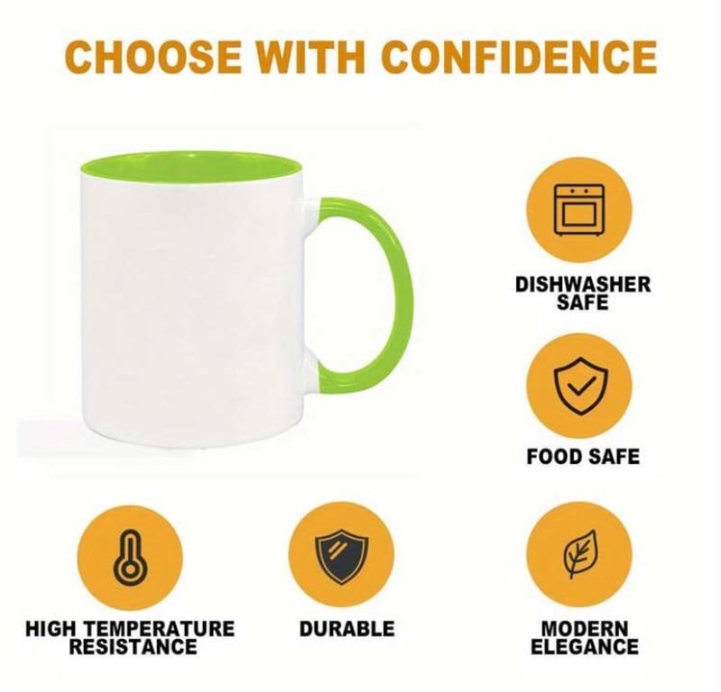 Tea and Coffee Cup for Office and Home, White outside colorful Ceramic Coffee Mug Cup for Water Tea Drinks