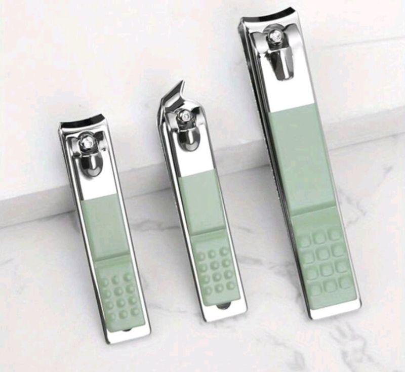 Stainless Steel, Nail Clippers Scissors Pedicure Tools Kit - Portable Travel Grooming Kit for Men and Women  ( Green)