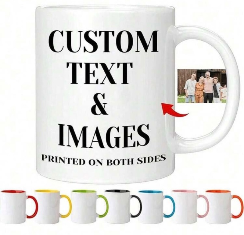 Tea and Coffee Cup for Office and Home, White outside colorful Ceramic Coffee Mug Cup for Water Tea Drinks