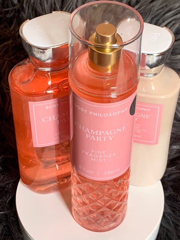 Body philosophy-Champagne Toast - Daily Trio - Shower Gel, Fine Fragrance Mist & Super Smooth Body Lotion