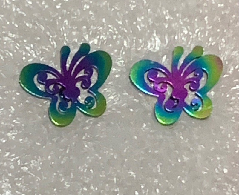Butterfly Earrings sold by the Pair