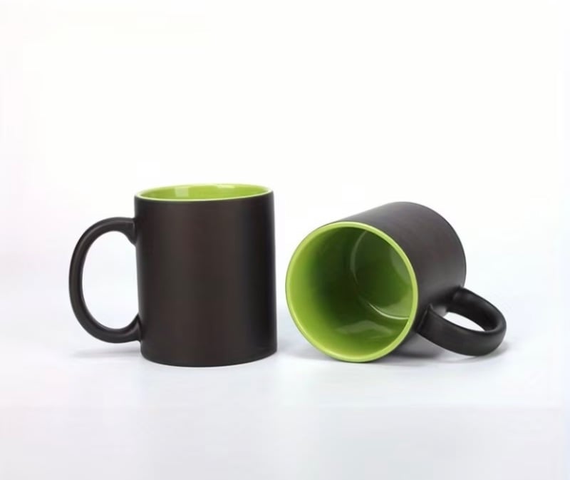 Coffee Mug Cup Personalized Ceramic Hot Heat Sensitive Coffee Cup Customized Photo Colored Coffee Mug, Add Your Custom Text Photo