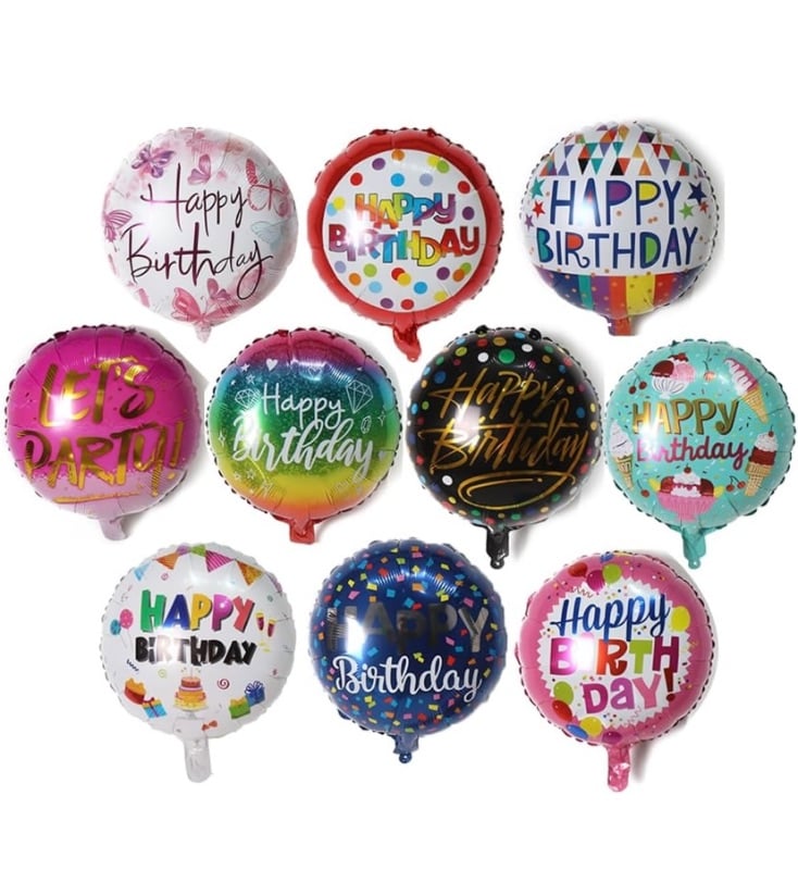 Happy Birthday Foil Balloons