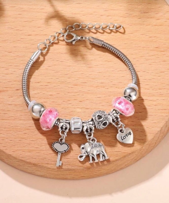 Lock and key Charm Bracelet