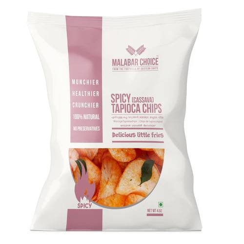 Malabar Choice Tapioca Chips Spicy 135g x 25