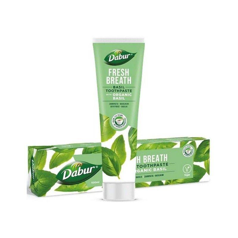 Dabur Organic Toothpaste Basil (6 x 100g)