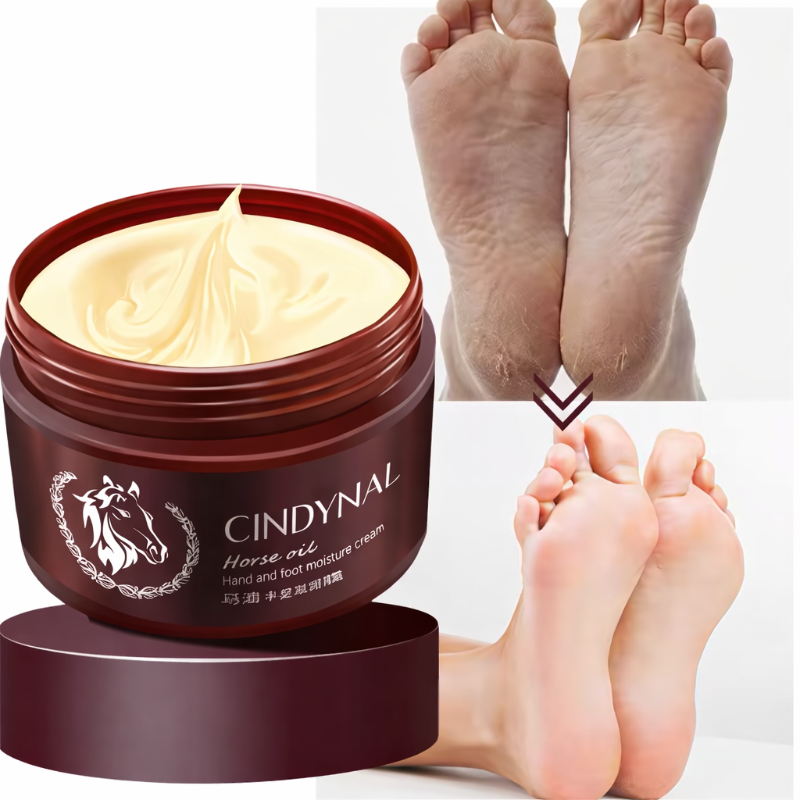 Crème hydratante et confortable pour les mains, les pieds et les talons secs