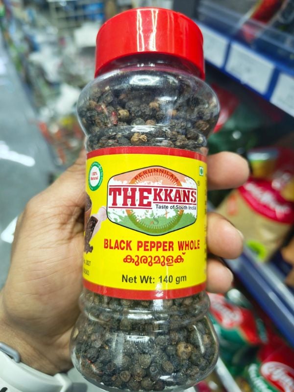 Thekkans Black Pepper Whole