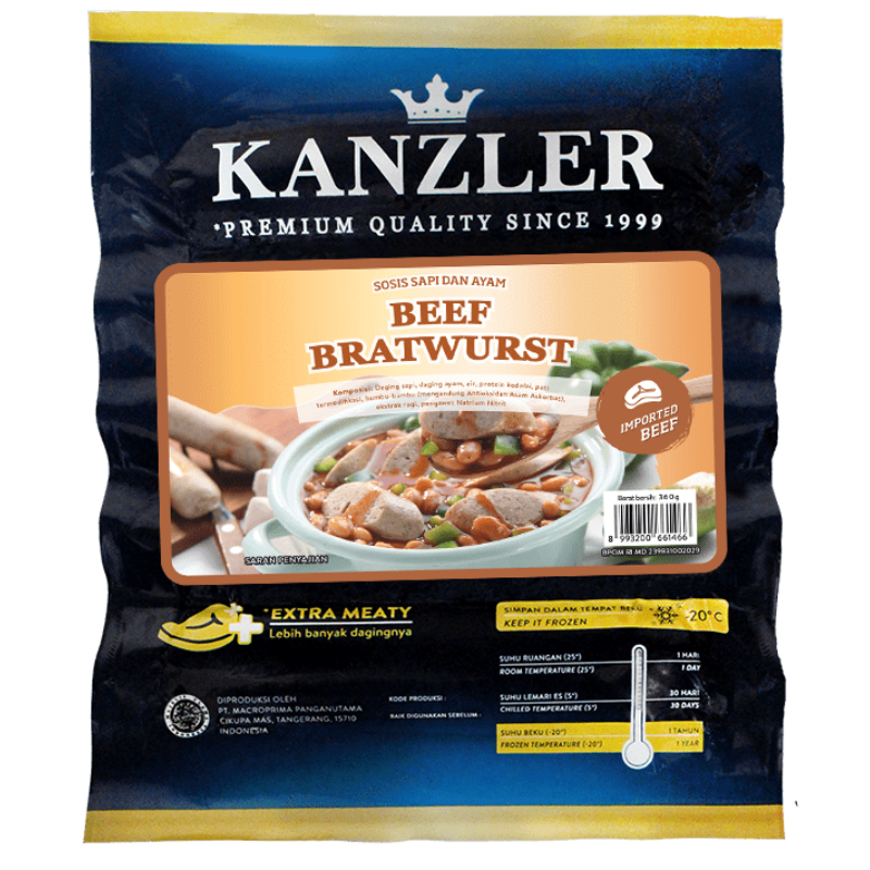 Kanzler Beef Bratwurst 360gr (5)