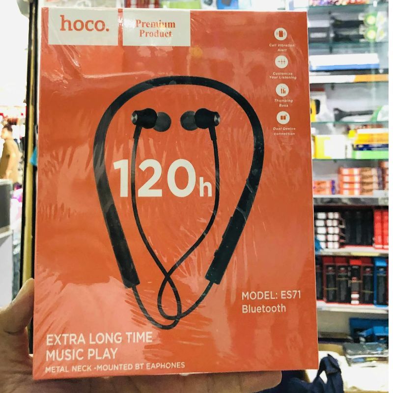 Hoco METAL NECK-MOUNTED Bluetooth Earphones (Model: EST1)