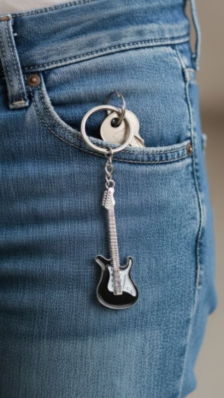 llaveros guitarras
