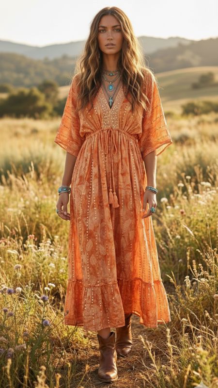 Vestido Largo Lurex de Colores