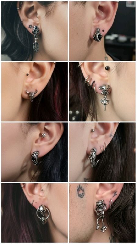 Solitarios Rocker Acero Quirurgico UNIDAD