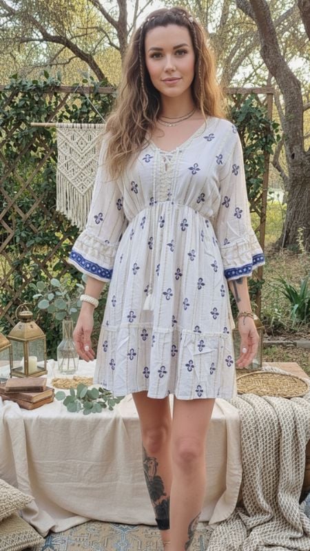 Vestido Corto Lurex Romano