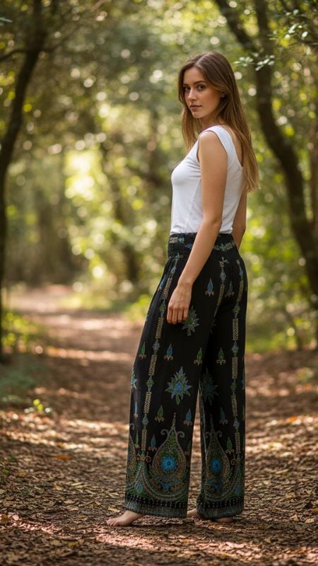 Pantalon Pintado Dorado 143