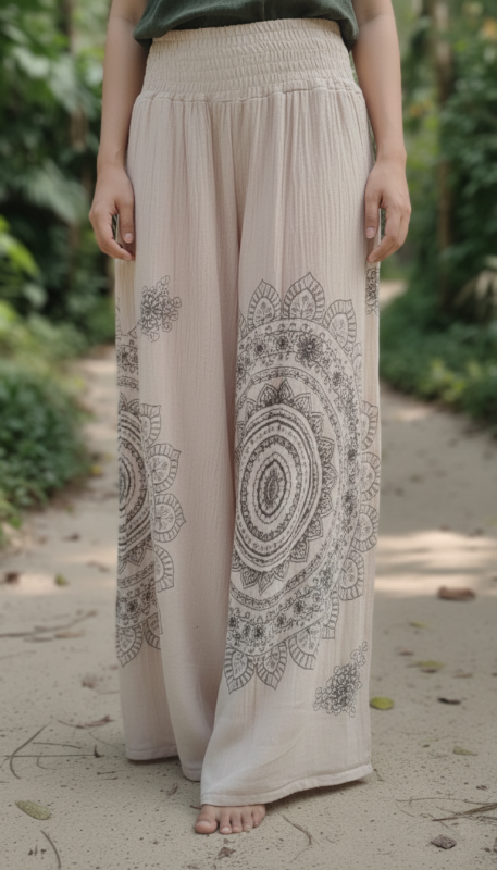 Pantalon Palazo Bambula Estampado SAN