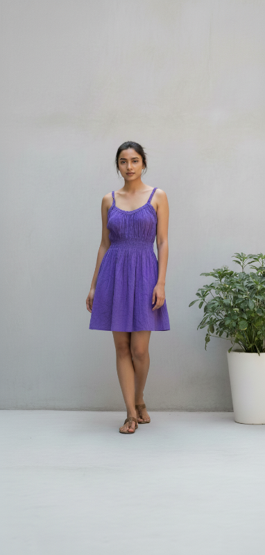 Vestido Bambula Breteles Liso SAN