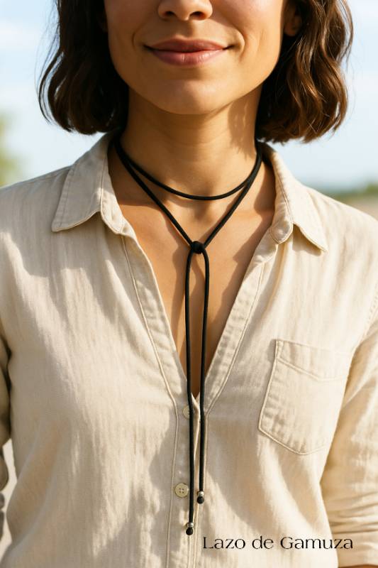 Choker Gamuza con Acerdo Quirurgico