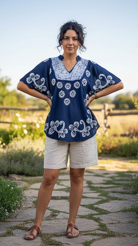 mariposa batic bordada