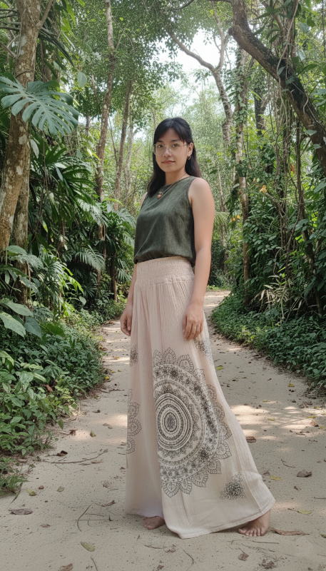 Pantalon Palazo Bambula Estampado SAN