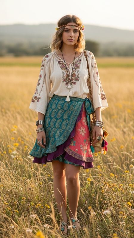 Pollera Mil Formas Tres Cuartos