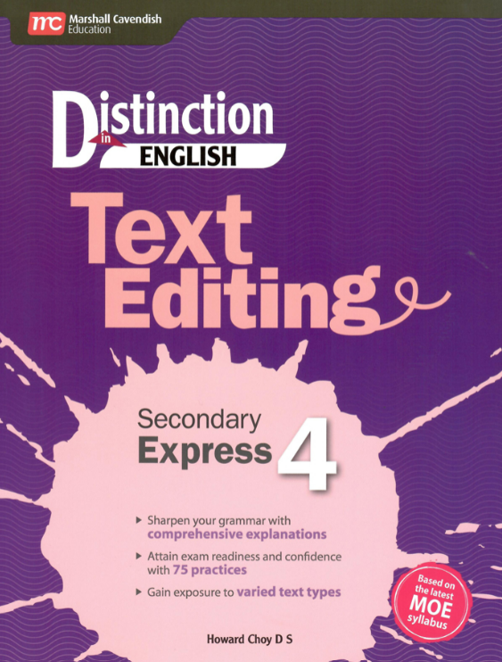 Distinction in English: Text Editing Sec 4 Express