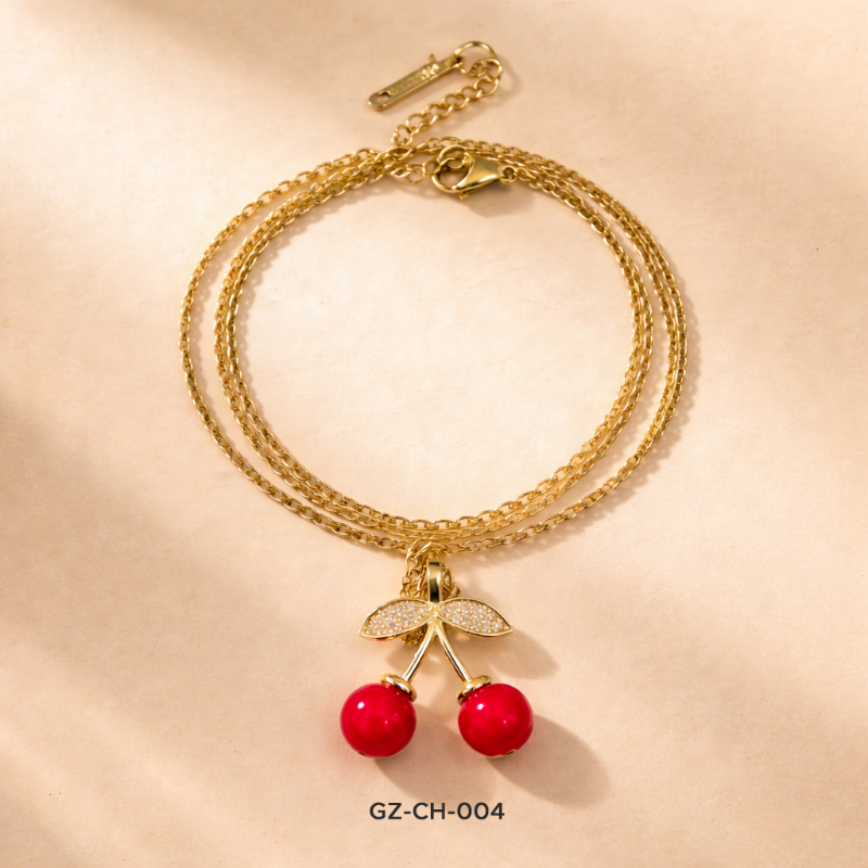 Golden Charm Locket Chain