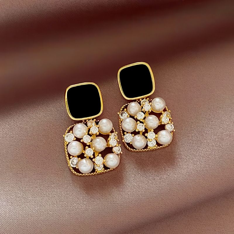 Natural Pearl Earring - Unique Versatile Hanging Drip Wrap Stud