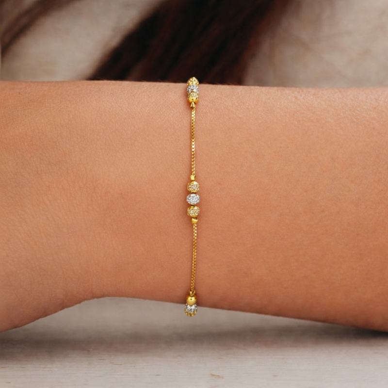 Aurora Spark Gold Hand Chain