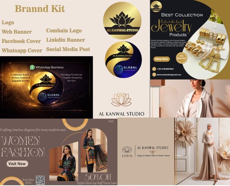 ✨ Premium Brand Designing Kit for Social Media Presence
