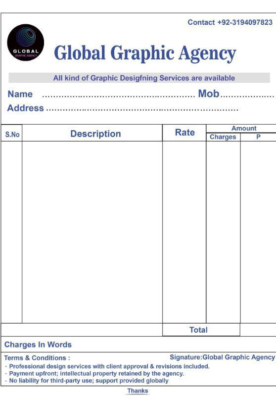 📄 Professional Cash Memo / Mobile Bill for Your Business