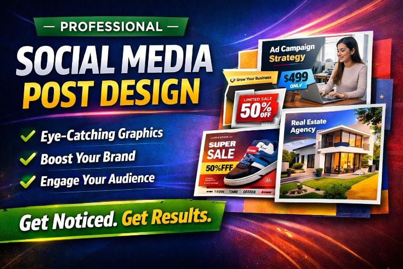 Professional Social Media Post Design for Business Growth