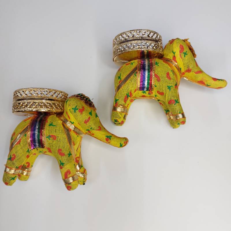 Elephant Tea Light Holder Set Of 2