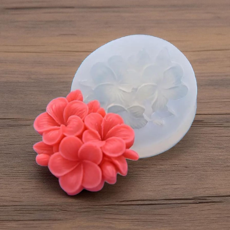 Plumeria Flower Candle Mould