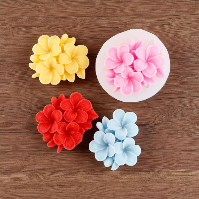 Plumeria Flower Candle Mould