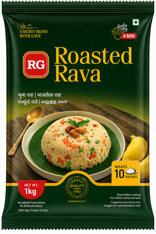 RG Roasted Rava (Sooji) 1kg