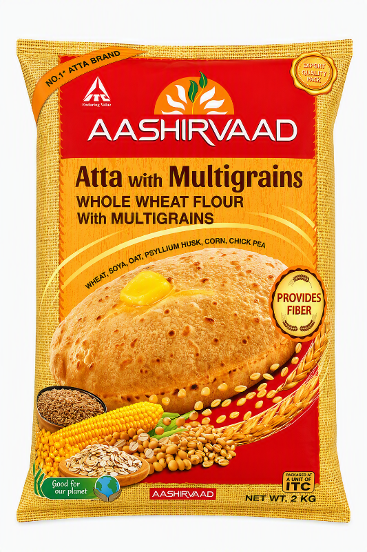 Aashirvaad Multigrain Atta 2kg (Export pack)
