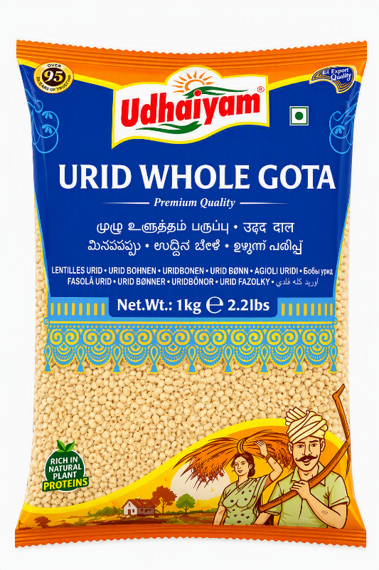 Udhaiyam Urid Whole Gota 1kg/2kg