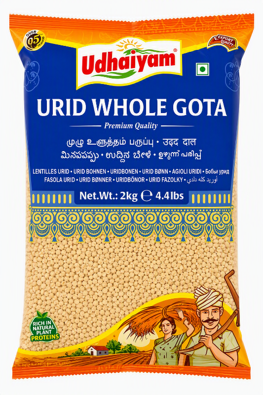 Udhaiyam Urid Whole Gota 1kg/2kg