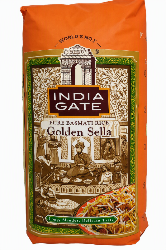 India Gate Golden Sella Basmati Rice 2kg
