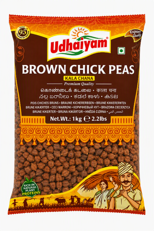 Udhaiyam Brown Chickpeas (Puttu Kadala) 1kg