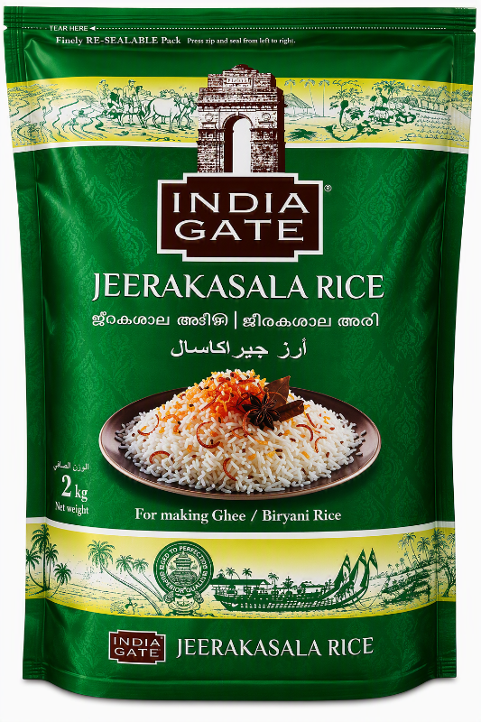 India Gate Jeerakasala Rice 2kg