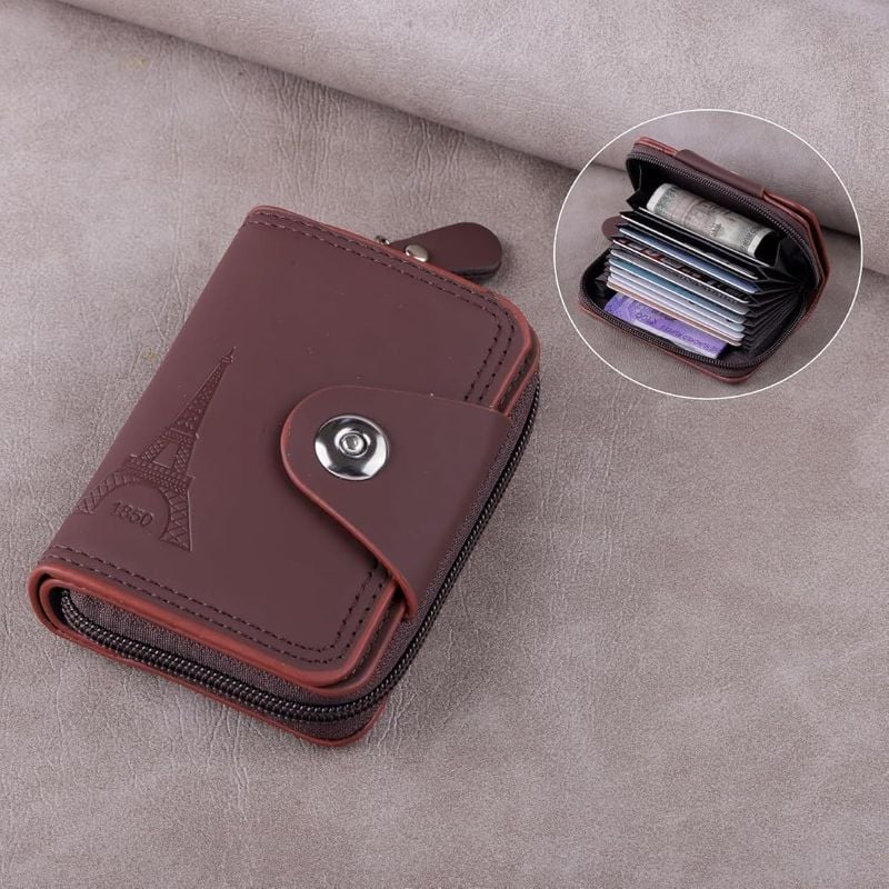 MARETTO Men’s Genuine Leather Wallet | Slim Bifold Wallet with 10+ Card Slots, Coin Pocket & RFID Protection | Stylish Black Wallet for Men