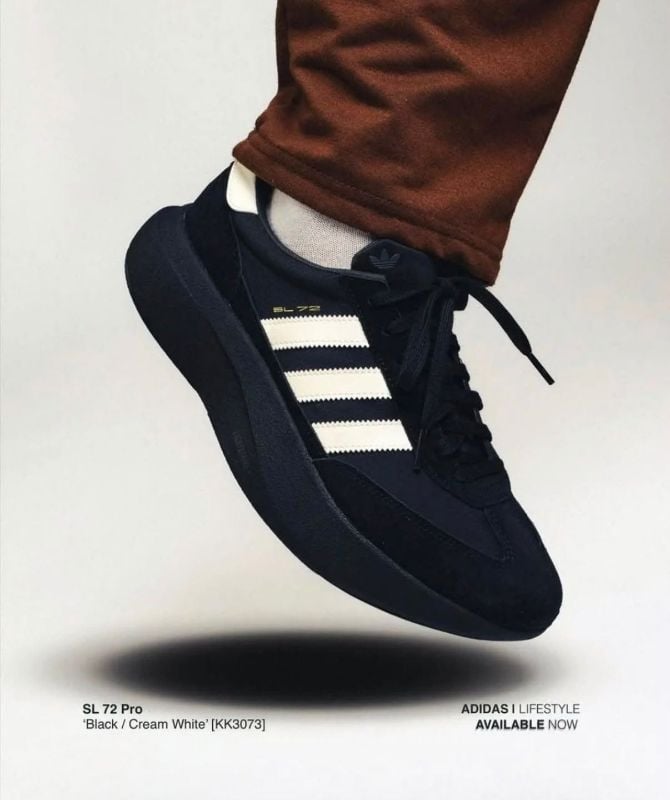 *ADIDAS ORIGINALS SL 72 PRO BLACK WHITE*