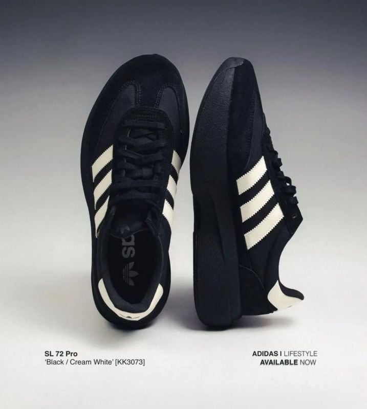 *ADIDAS ORIGINALS SL 72 PRO BLACK WHITE*