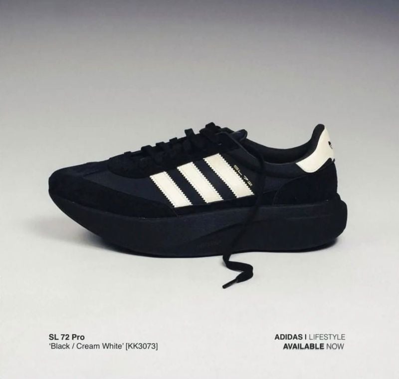 *ADIDAS ORIGINALS SL 72 PRO BLACK WHITE*