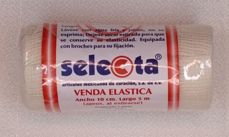 Venda Elástica  - Ancho 10 cm. X Largo 5 Metros (Estirada)