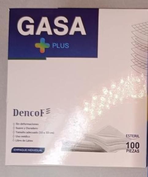 Gasas De Curación Uso Médico Libre De Latex - Medida 10cm X 10cm - Caja Con 100 Piezas
