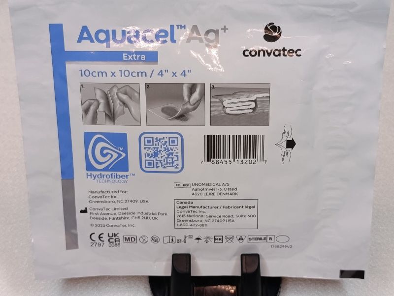 Aposito Aquacel AG+ - Medida 10cm X 10cm - Una Pieza